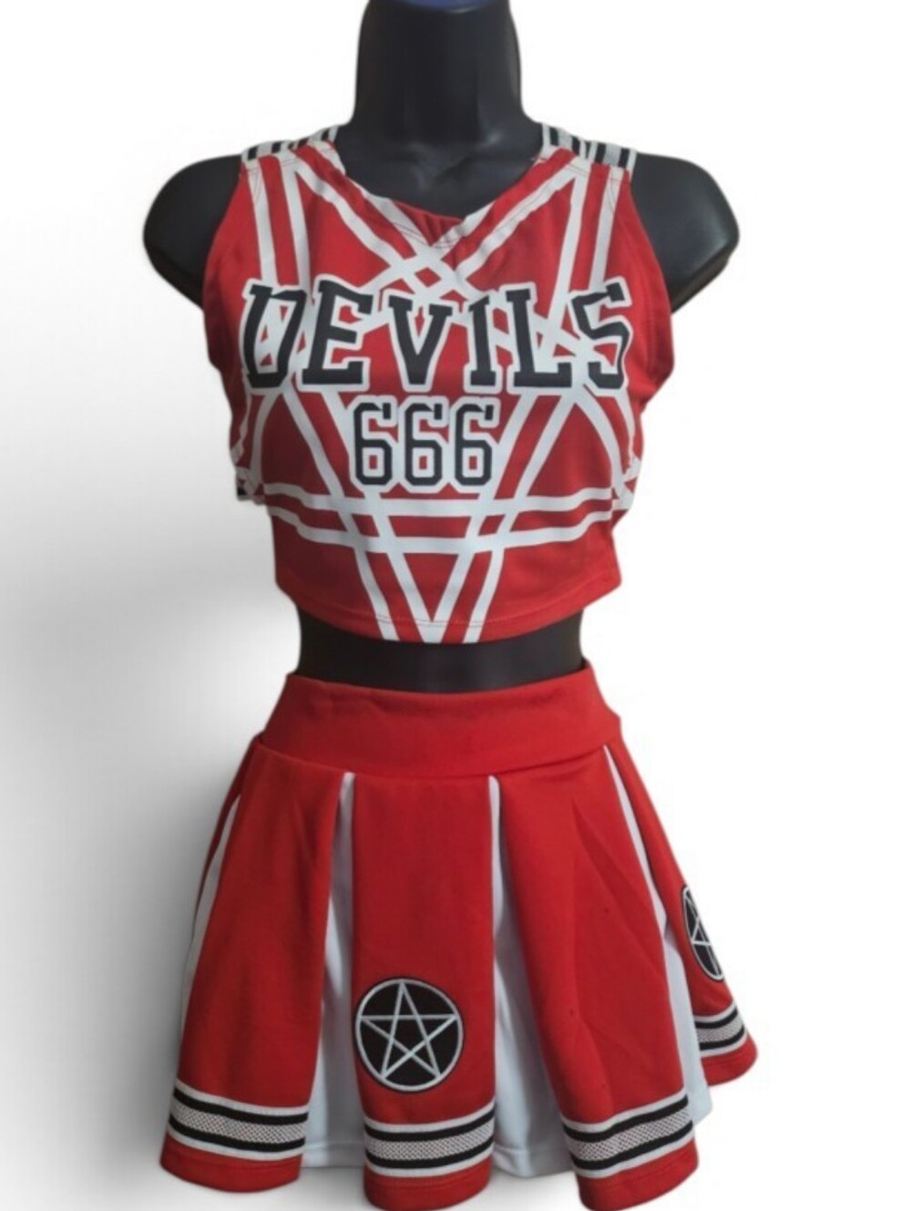NWOT - Devil's Cheerleader 5-PC Costume Set